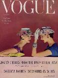 Vogue Cover - March 1954 - Floral Hats-Richard Rutledge-Art Print