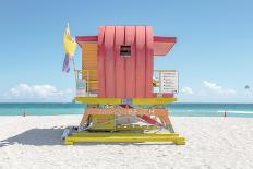 South Beach Lifeguard Chair 6th Street-Richard Silver-Photographic Print