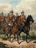 The 3rd Regiment of Foot Guards Repulsing the Final Charge of the Old Guard at the Battle of…-Richard Simkin-Framed Giclee Print