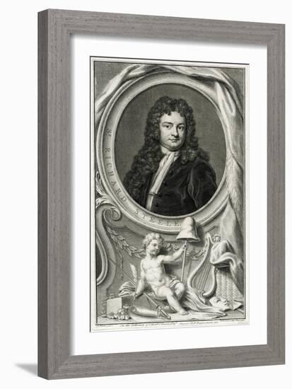 Richard Steele-Godfrey Kneller-Framed Art Print