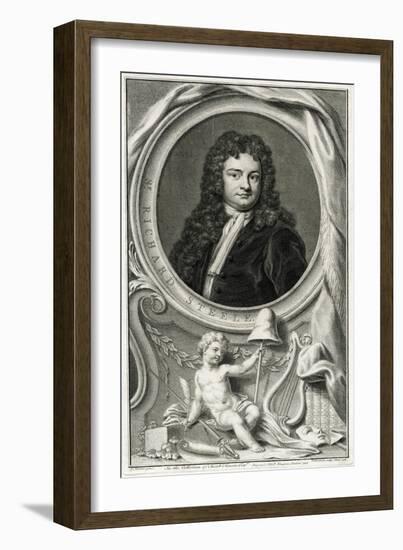 Richard Steele-Godfrey Kneller-Framed Art Print