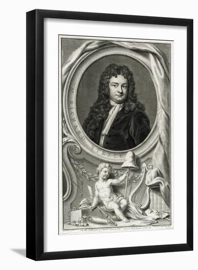 Richard Steele-Godfrey Kneller-Framed Art Print