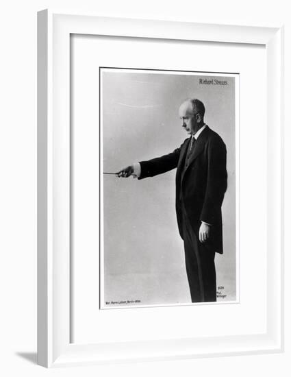 Richard Strauss Conducting in Berlin, 1920s-null-Framed Giclee Print