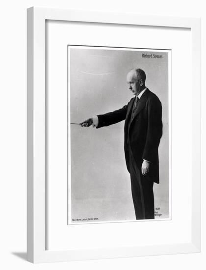 Richard Strauss Conducting in Berlin, 1920s-null-Framed Giclee Print