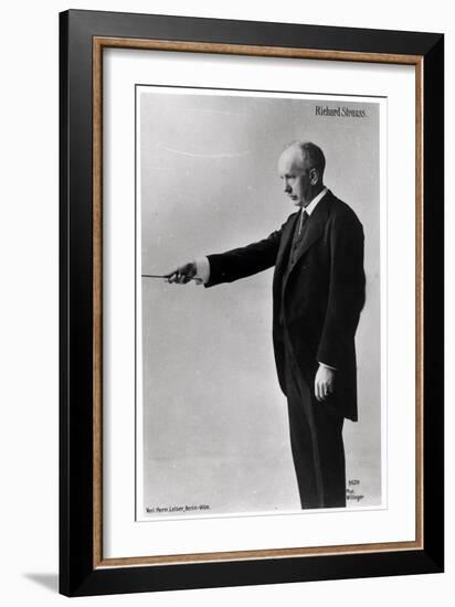 Richard Strauss Conducting in Berlin, 1920s-null-Framed Giclee Print