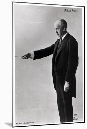 Richard Strauss Conducting in Berlin, 1920s-null-Mounted Giclee Print