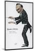 Richard Strauss German Musician Conducting-null-Mounted Art Print