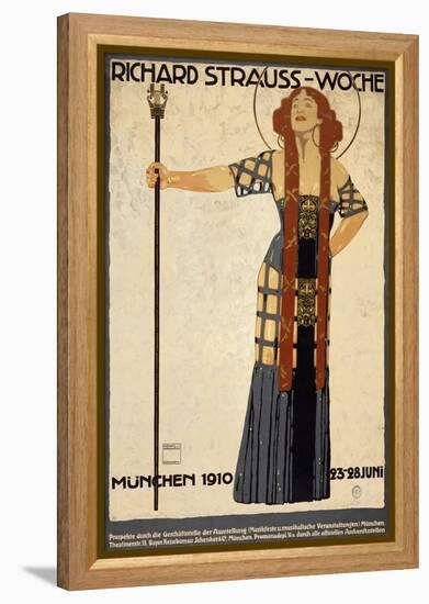 Richard Strauss Music Festival, circa 1910-Ludwig Hohlwein-Framed Stretched Canvas