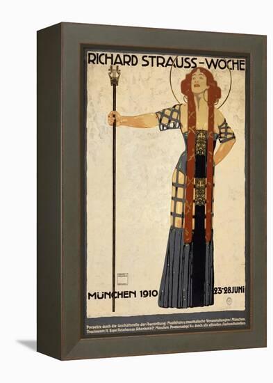 Richard Strauss Music Festival, circa 1910-Ludwig Hohlwein-Framed Stretched Canvas