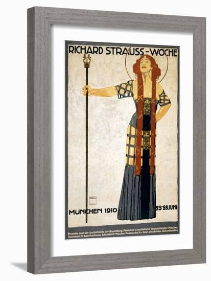 Richard Strauss-Woche Poster-Ludwig Hohlwein-Framed Giclee Print