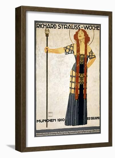 Richard Strauss-Woche Poster-Ludwig Hohlwein-Framed Giclee Print