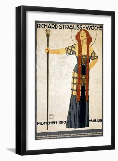 Richard Strauss-Woche Poster-Ludwig Hohlwein-Framed Giclee Print