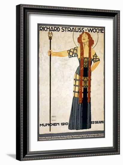 Richard Strauss-Woche Poster-Ludwig Hohlwein-Framed Giclee Print