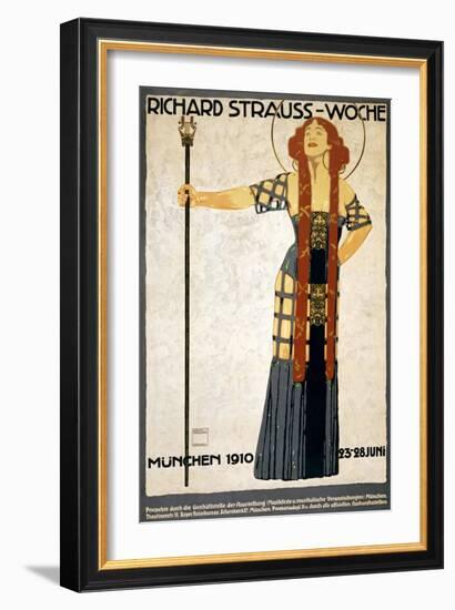 Richard Strauss-Woche Poster-Ludwig Hohlwein-Framed Giclee Print