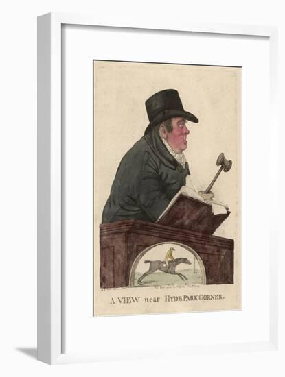 Richard Tattersall Racehorse Auctioneer and Founder of Tattersalls-null-Framed Art Print