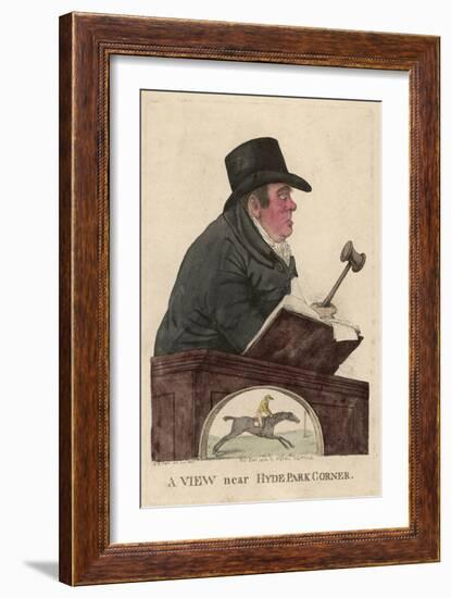 Richard Tattersall Racehorse Auctioneer and Founder of Tattersalls-null-Framed Art Print