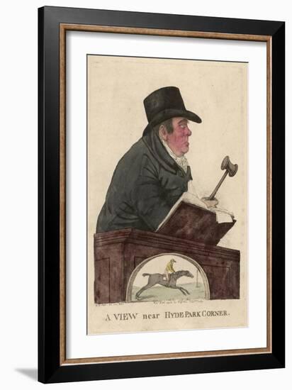 Richard Tattersall Racehorse Auctioneer and Founder of Tattersalls-null-Framed Art Print