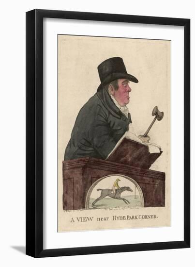 Richard Tattersall Racehorse Auctioneer and Founder of Tattersalls-null-Framed Art Print