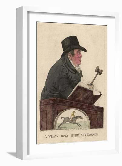 Richard Tattersall Racehorse Auctioneer and Founder of Tattersalls-null-Framed Art Print