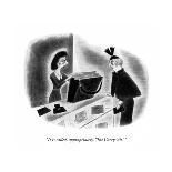 "It says here that this was his non-productive period." - New Yorker Cartoon-Richard Taylor-Framed Premium Giclee Print