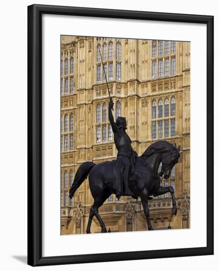 Richard the Lionheart Statue, Houses of Parliament, Westminster, London, England, Uk-Jeremy Lightfoot-Framed Photographic Print