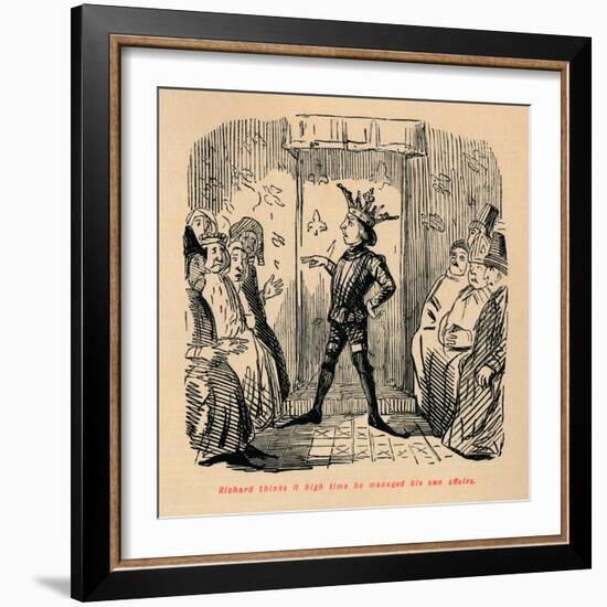 'Richard thinks it high time he managed his own affairs', c1860, (c1860)-John Leech-Framed Giclee Print