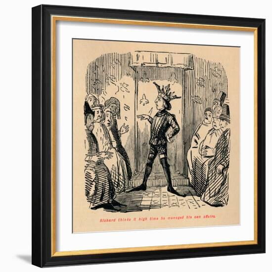 'Richard thinks it high time he managed his own affairs', c1860, (c1860)-John Leech-Framed Giclee Print