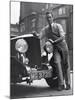 Richard Todd Leaning on Front of Car-William Sumits-Mounted Premium Photographic Print