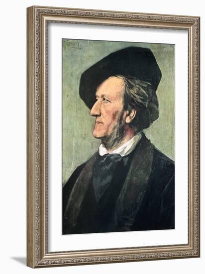 Richard Wagner (1813-188), German Composer, Conductor, and Essayist, Late 19th Century-Franz Seraph von Lenbach-Framed Giclee Print