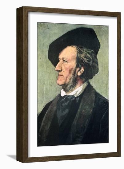 Richard Wagner (1813-188), German Composer, Conductor, and Essayist, Late 19th Century-Franz Seraph von Lenbach-Framed Giclee Print