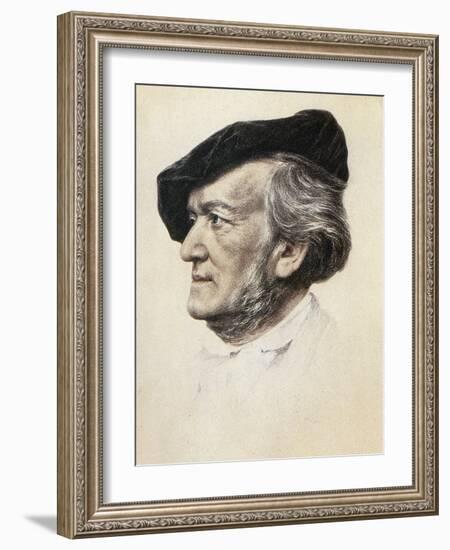 Richard Wagner (1813-1883)-Franz Seraph von Lenbach-Framed Giclee Print