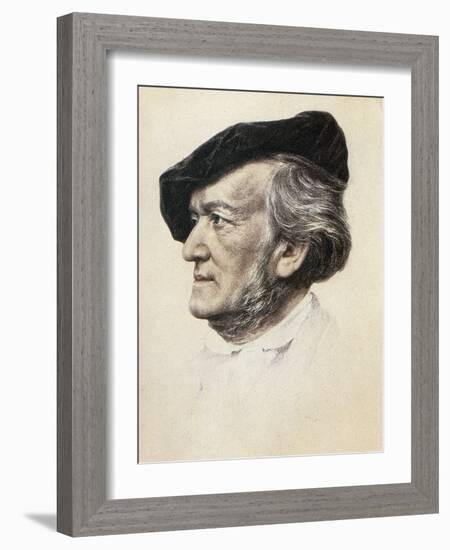 Richard Wagner (1813-1883)-Franz Seraph von Lenbach-Framed Giclee Print