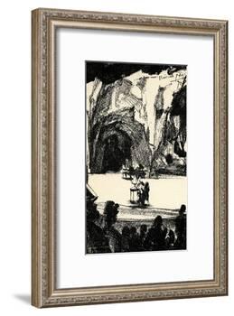 Richard Wagner at a-Adolph Friedrich Erdmann von Menzel-Framed Giclee Print