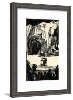 Richard Wagner at a-Adolph Friedrich Erdmann von Menzel-Framed Giclee Print