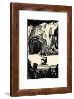 Richard Wagner at a-Adolph Friedrich Erdmann von Menzel-Framed Giclee Print