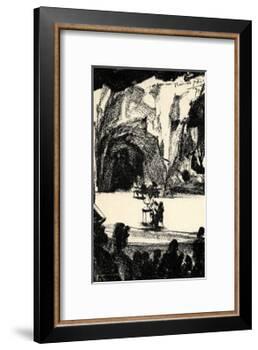 Richard Wagner at a-Adolph Friedrich Erdmann von Menzel-Framed Giclee Print