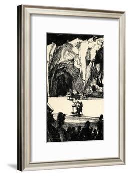 Richard Wagner at a-Adolph Friedrich Erdmann von Menzel-Framed Giclee Print