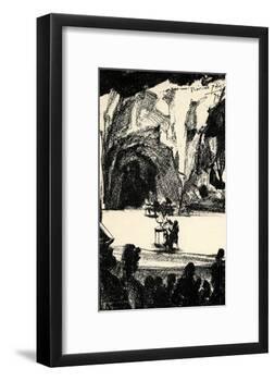 Richard Wagner at a-Adolph Friedrich Erdmann von Menzel-Framed Giclee Print