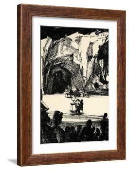 Richard Wagner at a-Adolph Friedrich Erdmann von Menzel-Framed Giclee Print