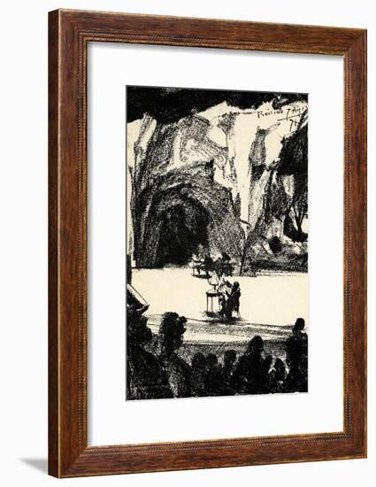 Richard Wagner at a-Adolph Friedrich Erdmann von Menzel-Framed Giclee Print