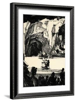 Richard Wagner at a-Adolph Friedrich Erdmann von Menzel-Framed Giclee Print