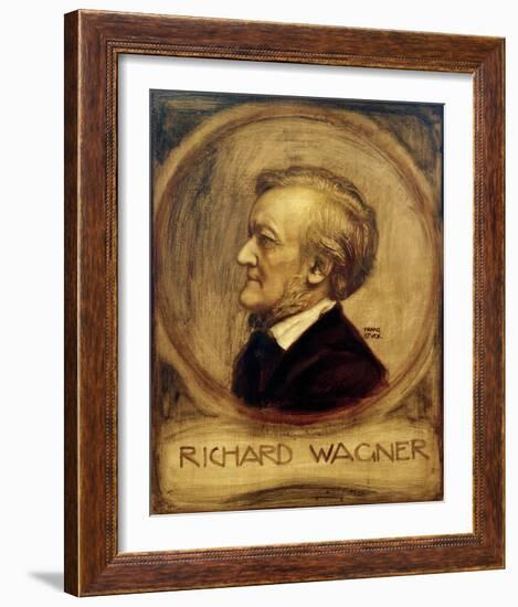 Richard Wagner, Composer, 1902-Franz von Stuck-Framed Giclee Print