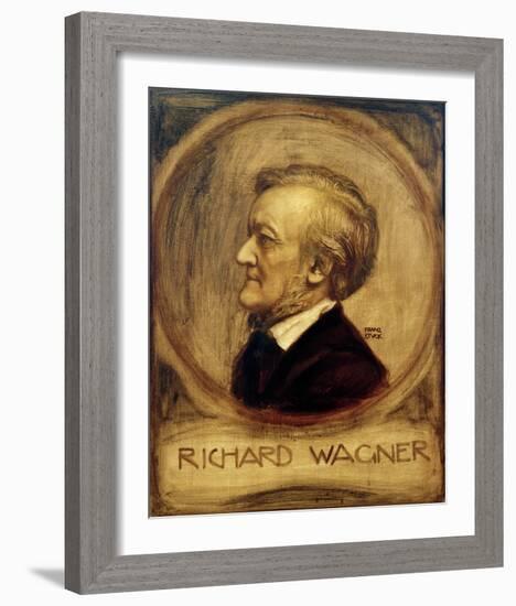 Richard Wagner, Composer, 1902-Franz von Stuck-Framed Giclee Print