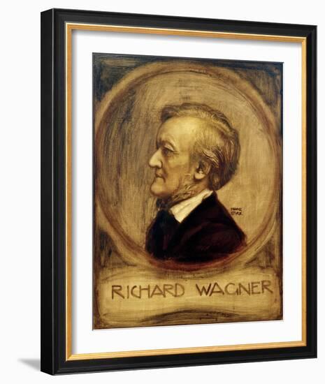 Richard Wagner, Composer, 1902-Franz von Stuck-Framed Giclee Print
