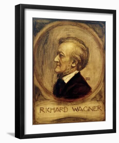 Richard Wagner, Composer, 1902-Franz von Stuck-Framed Giclee Print