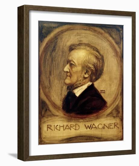 Richard Wagner, Composer, 1902-Franz von Stuck-Framed Giclee Print