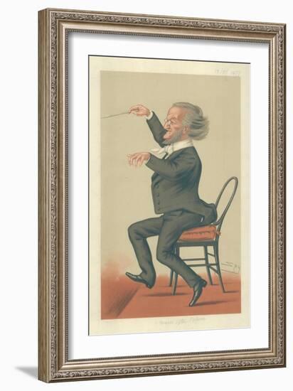 Richard Wagner, Music of the Future, 19 May 1877, Vanity Fair Cartoon-Sir Leslie Ward-Framed Giclee Print