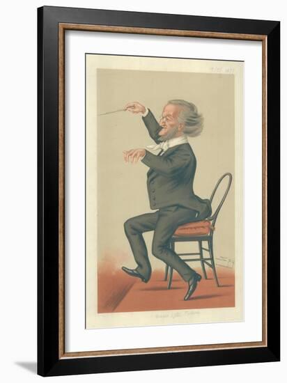 Richard Wagner, Music of the Future, 19 May 1877, Vanity Fair Cartoon-Sir Leslie Ward-Framed Giclee Print