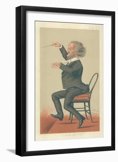 Richard Wagner, Music of the Future, 19 May 1877, Vanity Fair Cartoon-Sir Leslie Ward-Framed Giclee Print