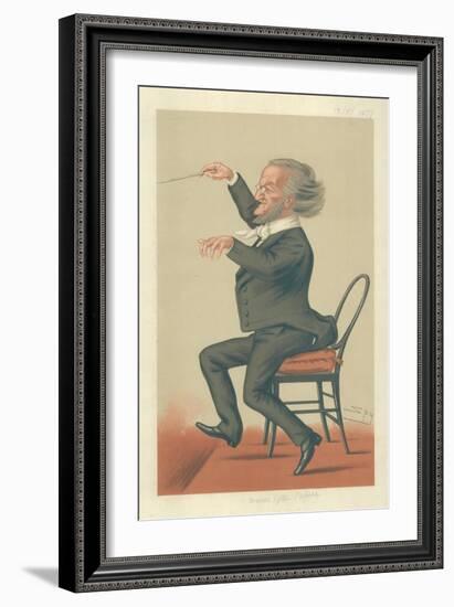 Richard Wagner, Music of the Future, 19 May 1877, Vanity Fair Cartoon-Sir Leslie Ward-Framed Giclee Print